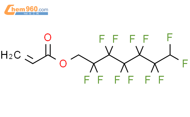 1H,1H,7H-十二氟庚基丙烯酸酯结构式图片|2993-85-3结构式图片