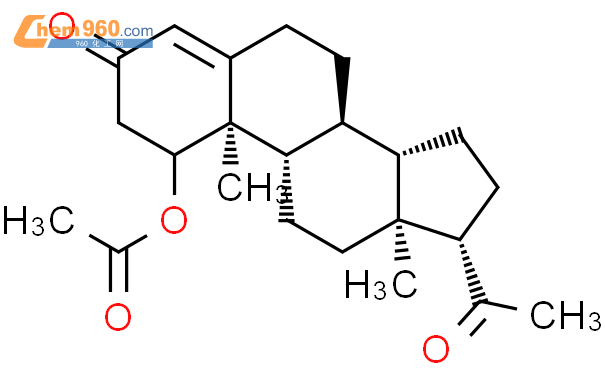 醋酸甲羟孕酮杂质H(EP)结构式图片|302-23-8结构式图片