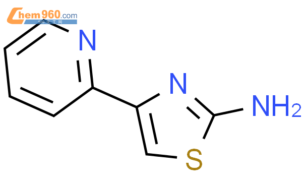 4-吡啶基-2-噻唑-2-胺结构式图片|30235-26-8结构式图片