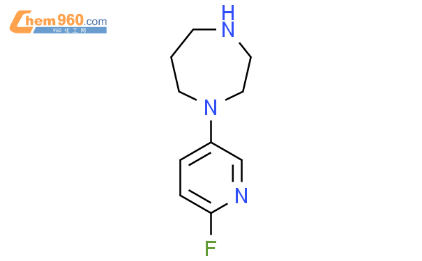 (9ci-1(6-氟-3-吡啶)六氢-1h-1,4-二氮杂卓结构式图片