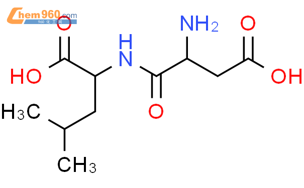 2-[(2-amino-3-carboxy-propanoyl)amino]-4-methyl-pentanoic acid