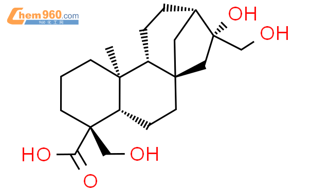 ent16a1719三羥基貝殼杉烷19羧酸結構式