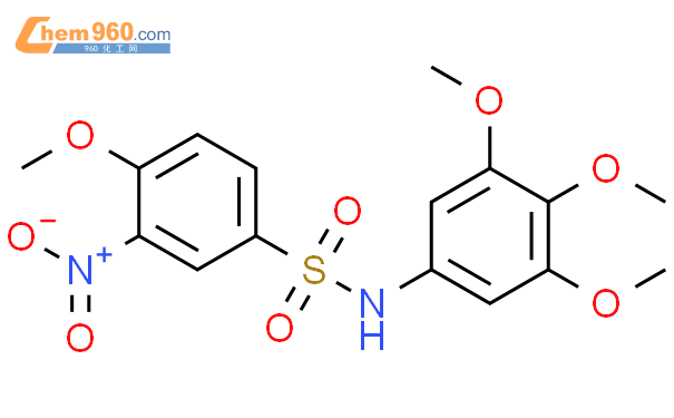 CAS No 312299 34 6 Benzenesulfonamide 4 Methoxy 3 Nitro N 3 4 5 Trimethoxyphenyl Chem960 Com