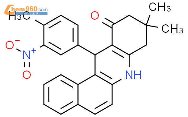 312598 68 8 9 9 Dimethyl 12 4 Methyl 3 Nitro Phenyl 8 9 10 12 Tetrahydro 7h Benzo[a]a Cridin