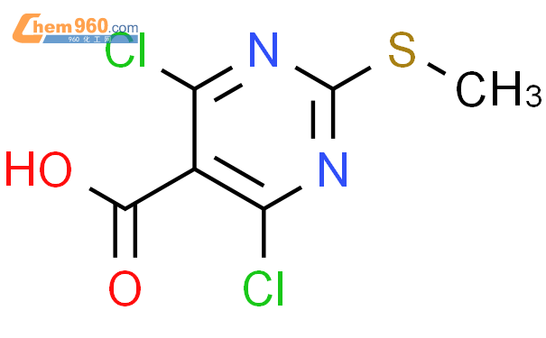 4,6-二氯-2-甲巯基嘧啶-5-羧酸结构式图片|313339-35-4结构式图片