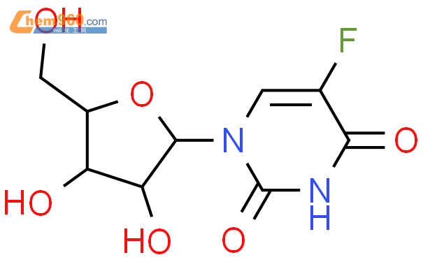 5-氟尿嘧啶核苷结构式图片|316-46-1结构式图片