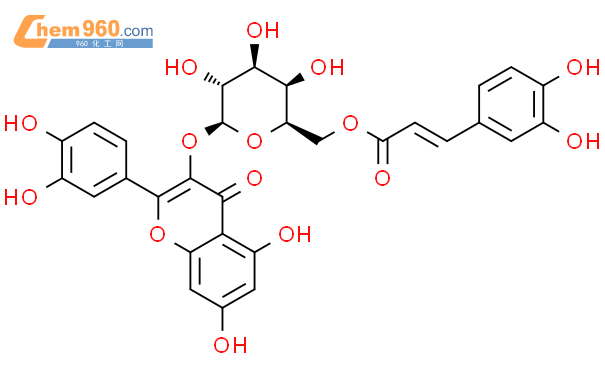 槲皮素-3-O-（6′′-咖啡酰基）-β-D-半乳糖苷