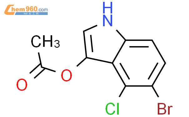 1H-Indol-3-ol,5-bromo-4-chloro-, 3-acetate