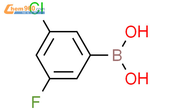 3-氯-5-氟苯硼酸结构式图片|328956-61-2结构式图片