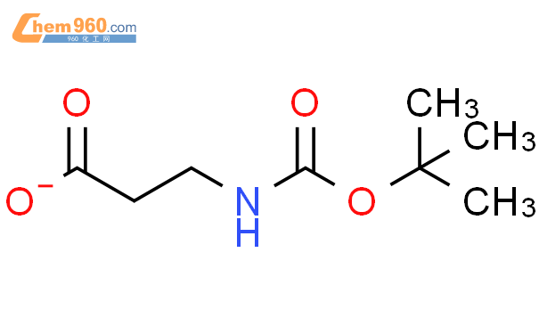 叔丁氧羰基-β-丙氨酸结构式图片|3303-84-2结构式图片