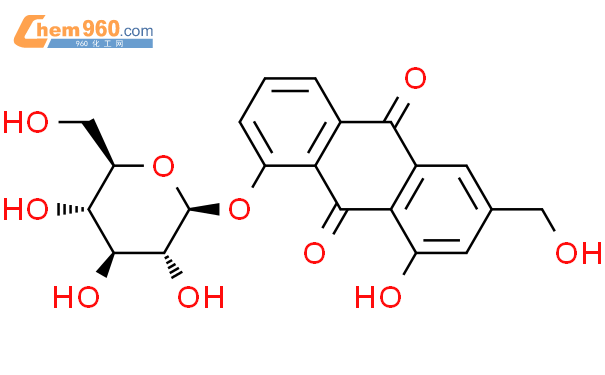 芦荟大黄素-8-O-β-D-葡萄糖苷