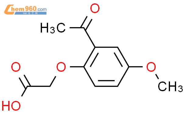 33038 06 1 Acetic acid 2 acetyl 4 methoxyphenoxy CAS号 33038 06 1