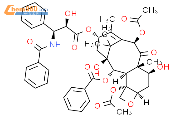 紫杉醇结构式图片|33069-62-4结构式图片