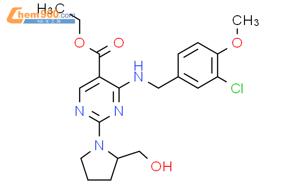 (S)-4-((3-氯-4-甲氧基苄基)氨基)-2-(2-(羟甲基)吡咯烷-1-基)嘧啶-5-甲酸乙酯