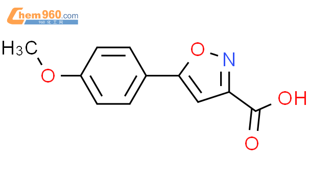 5-(4-甲氧基苯基)异噁唑-3-羧酸结构式图片|33282-16-5结构式图片