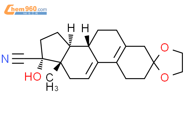 3-双(亚乙二氧基)-17α-羟基-17β-腈基-19-去甲孕甾-5(10),9(11)-二烯-3,20–二酮