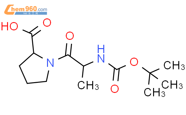(S)-1-((S)-2-((叔丁氧羰基)氨基)丙醇基)吡咯烷-2-羧酸