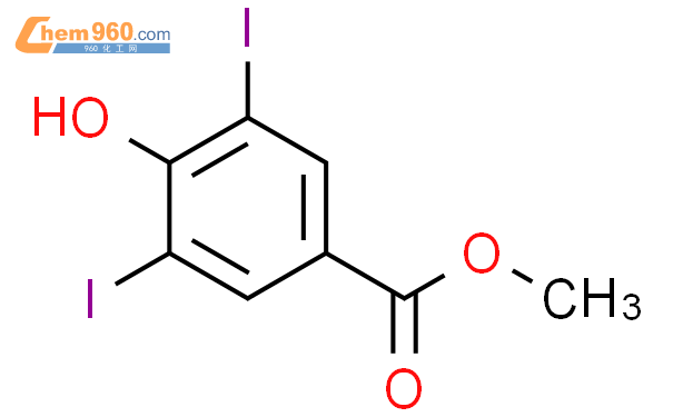 4-羟基-3,5-二碘苯甲酸甲酯结构式图片|3337-66-4结构式图片