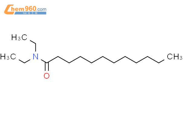 N,N-二乙基十二酰胺结构式