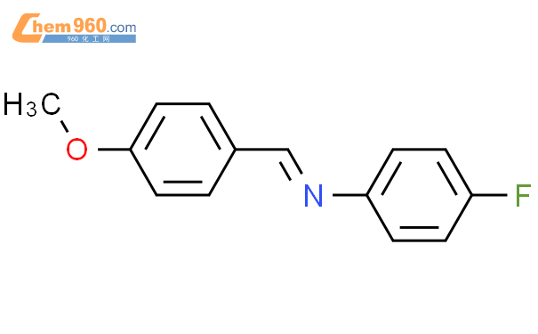 N-(4-甲氧基亚苄基)-4-氟苯胺结构式图片|3381-48-4结构式图片
