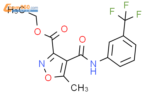 Ethyl 5-methyl-4-{[3-(trifluoromethyl)anilino]-carbonyl}-3-isoxazolecarboxylate