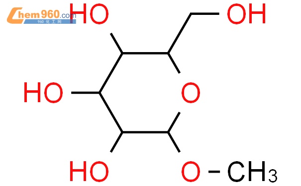 α-D-乳酸吡喃糖苷甲酯单水合物结构式图片|3396-99-4结构式图片