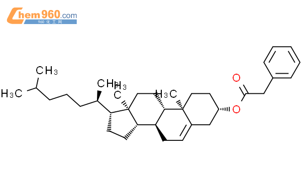 胆固醇乙酸苯酯结构式图片|33998-26-4结构式图片