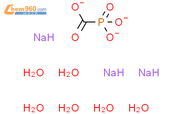 膦甲酸钠六水合物结构式图片|34156-56-4结构式图片