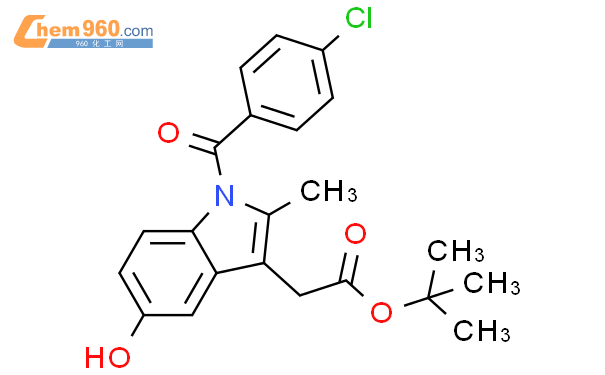 tert-butyl 2-(1-(4-chlorobenzoyl)-5-hydroxy-2-methyl-1H-indol-3-yl)acetate