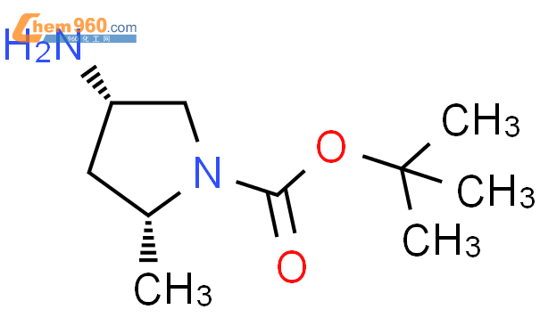 4-氨基-2-甲基-1-吡咯烷羧酸-1,1-二甲基乙酯, (2s,4r)- (9ci)结构式图片|348165-60-6结构式图片