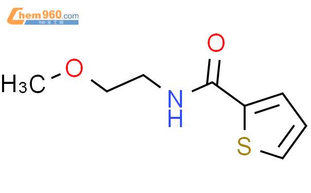 349097-52-5,2-Thiophenecarboxamide, N-(2-methoxyethyl)-化学式、结构式、分子式、mol ...