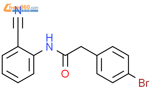 349430-72-4_2-(4-bromophenyl)-N-(2-cyanophenyl)acetamideCAS号:349430-72 ...