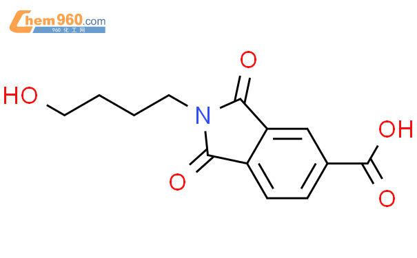 2-(4-羟基丁基)-1,3-二氧代-2,3-二氢-1H-异吲哚-5-羧酸