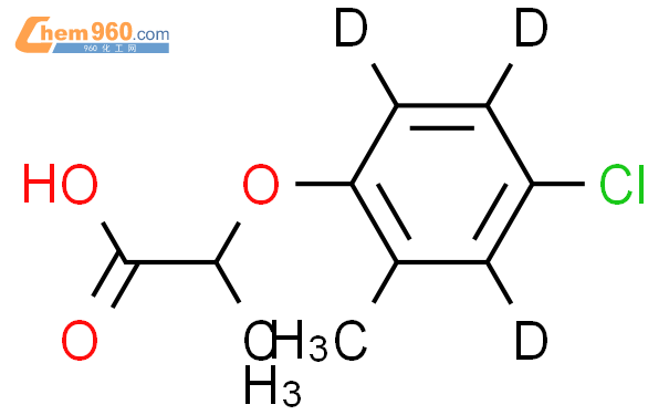 2-(4-氯-2-甲基苯氧基)丙酸-d3结构式图片|352431-15-3结构式图片