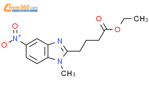5-硝基-1-甲基-1H-苯并咪唑-2-丁酸乙酯