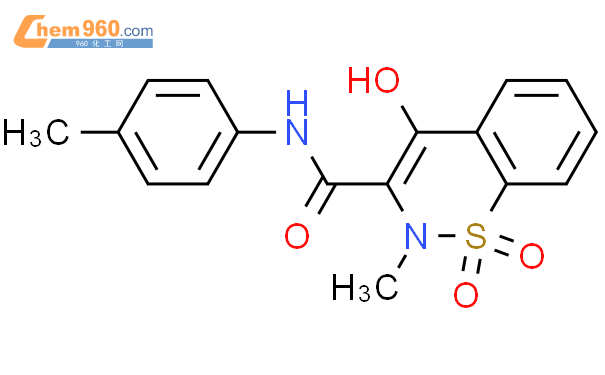 4-Hydroxy-2-methyl-N-(4-methylphenyl)-2H-1,2-benzothiazine-3-carb oxamide 1,1-dioxide