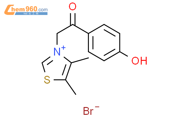 356759 45 0 Thiazolium 3 2 4 hydroxyphenyl 2 oxoethyl 4 5 dimethyl bromideCAS号 356759 45