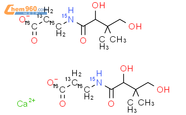 泛酸钙-[13C6,15N2]/维生素B5-[13C6,15N2]同位素内标