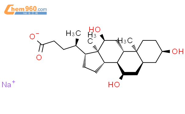 胆酸钠结构式图片|361-09-1结构式图片