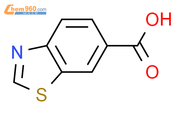 1,3-苯并噻唑-6-羧酸结构式图片|3622-35-3结构式图片