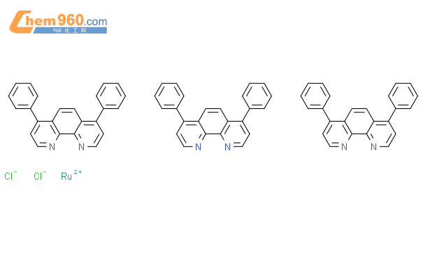 三(4,7-联苯-1,10-邻菲啰啉)二氯化钌结构式图片|36309-88-3结构式图片
