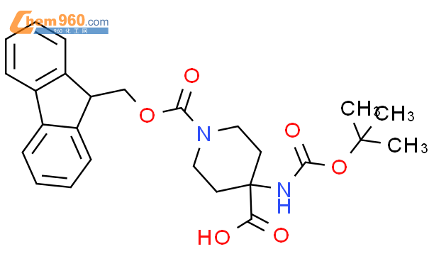 1-Fmoc-4-(Boc-氨基)哌啶-4-甲酸