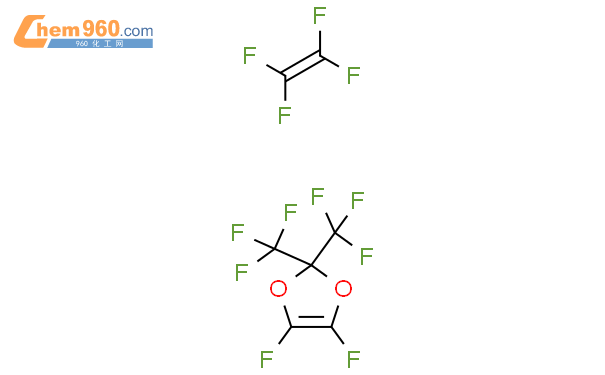 聚[4,5-二氟-2,2-雙(三氟甲基)-1,3-二氧雜環戊二烯-co-四氟乙烯]結構