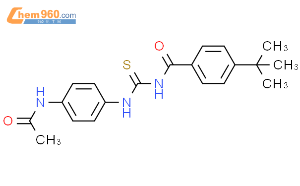 N-[[[4-(乙酰氨基)苯基]氨基]硫代甲酰]-4-叔丁基苯甲酰胺结构式图片|380315-80-0结构式图片