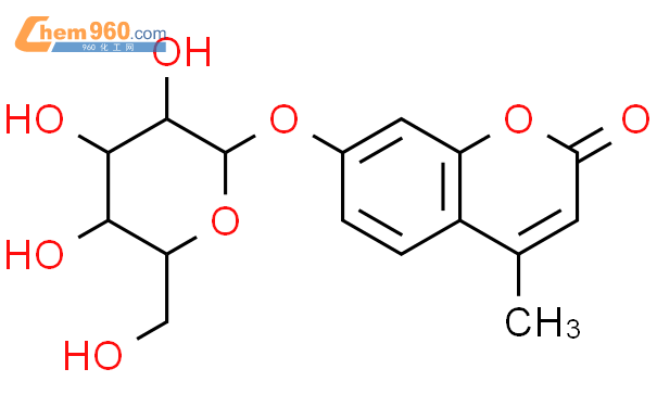 4-甲基伞形酮酰-α-D-吡喃糖苷结构式图片|38597-12-5结构式图片