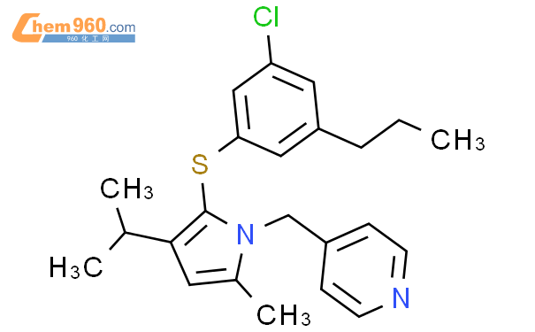 Pyridine Chloro Propylphenyl Thio Methyl Methylethyl H Pyrrol