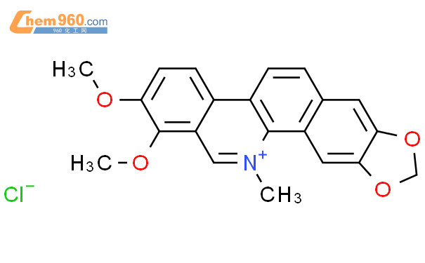 盐酸白屈菜红碱结构式图片|3895-92-9结构式图片
