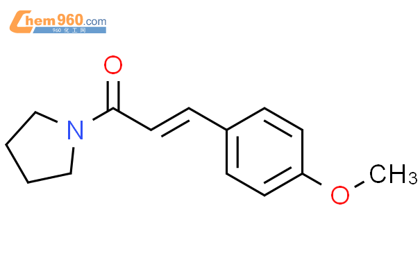 1-[(2E)-3-(4-甲氧基苯基)-1-氧代-2-丙烯基]吡咯烷结构式图片|389572-70-7结构式图片