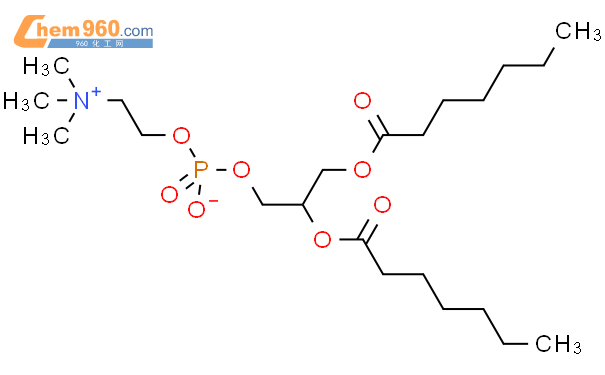 1,2-二庚酰-sn-甘油-3-磷酰膽鹼結構式圖片|39036-04-9結構式圖片
