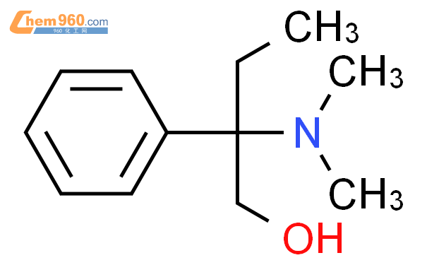 2-二甲基氨基-2-苯基丁-1-醇结构式图片|39068-94-5结构式图片